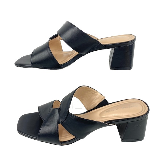 Adrienne Vittadini Shoes - Adrienne Vittadini Sandals Womens 10 M Black Slip On Elegant Dressy LKNU Comfort